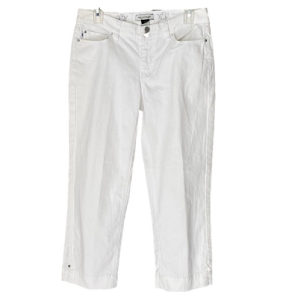 WHITE HOUSE BLACK MARKET Capri Pants Five-Pocket White Women Size 4